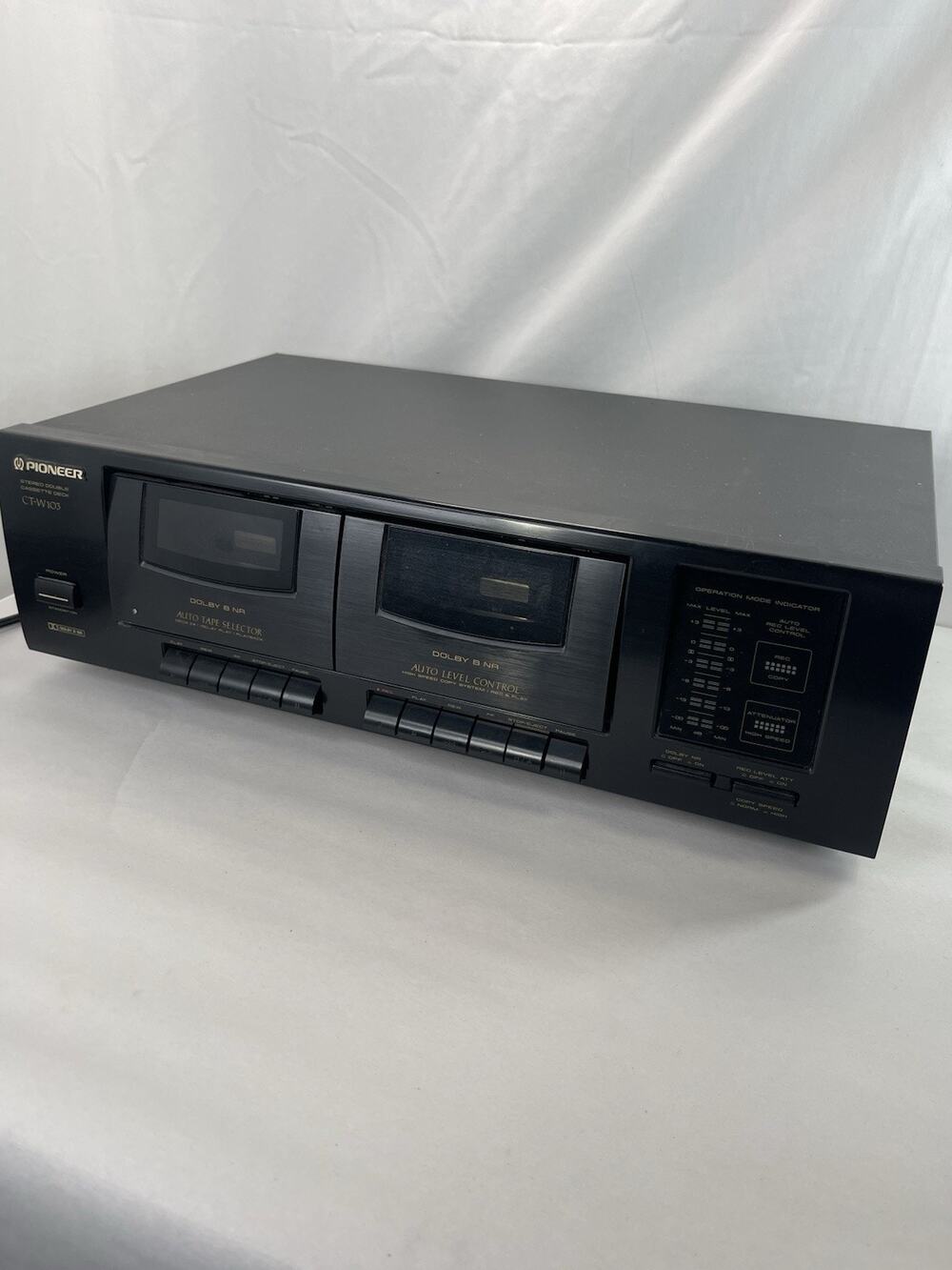 Pioneer CT-W103 Dual Double Stereo Cassette Tape Deck Parts/Repair